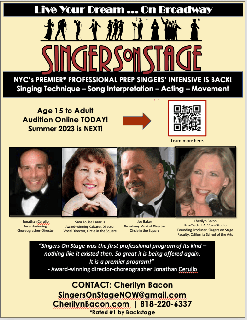 singers on stage on broadway audition